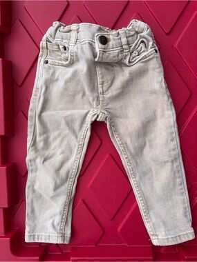 Zara Kids Cream Slim Jeans
